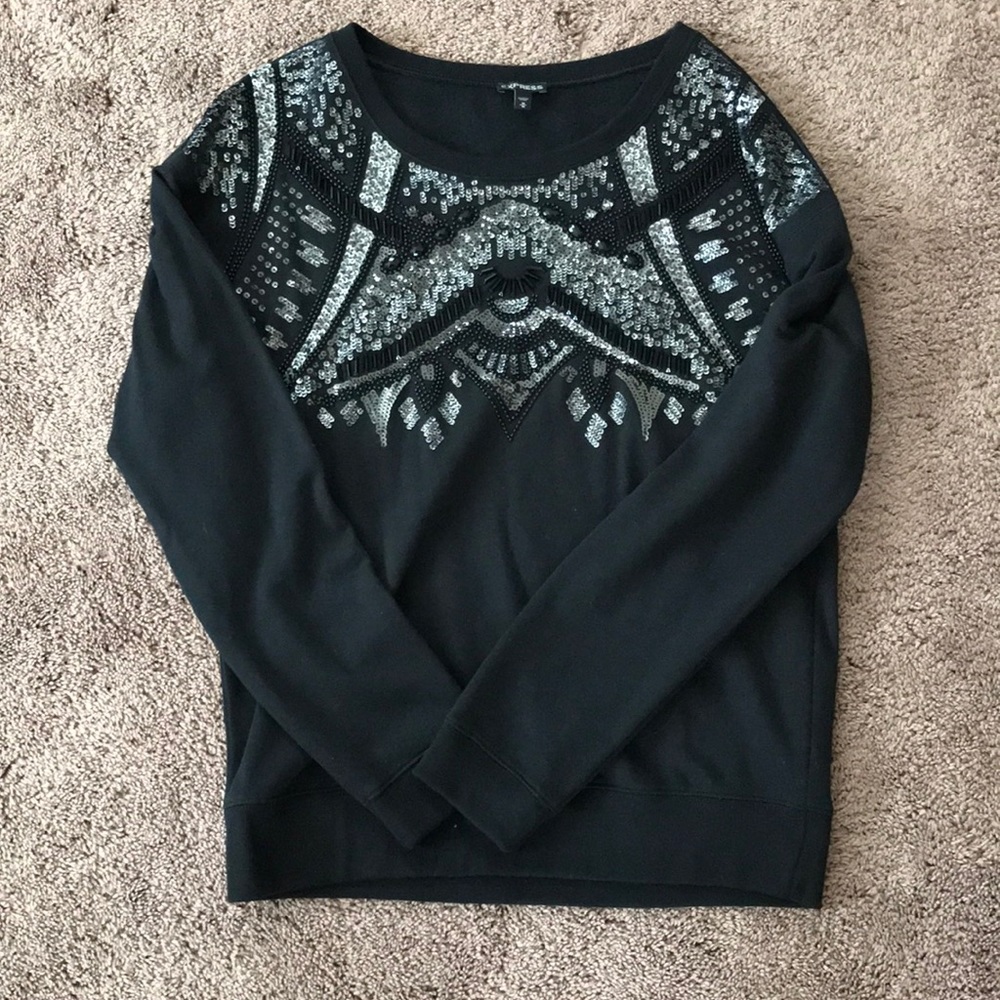 ⭐️ 3/$20 Medium Express Sweater with sequins